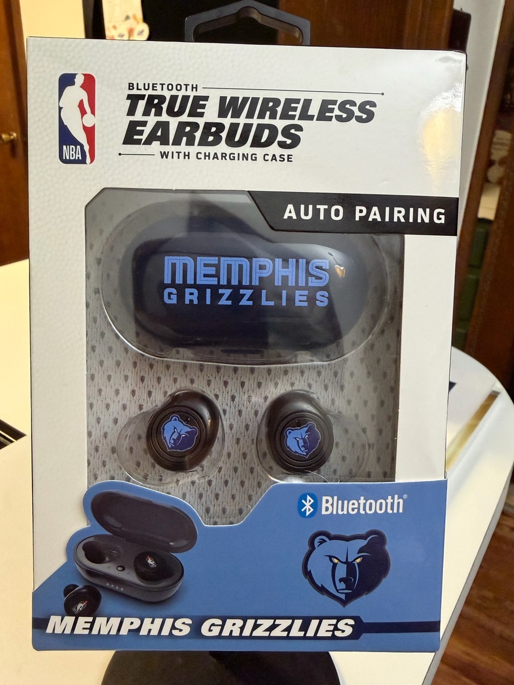 Memphis Grizzlies Bluetooth True Wireless Earbuds - Blue/Black